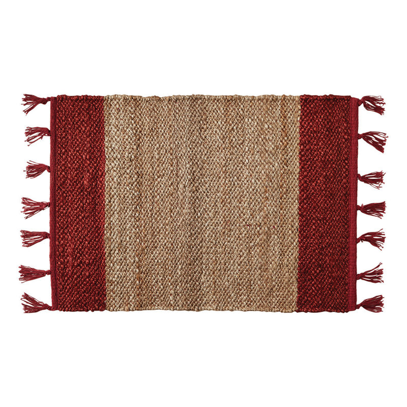 Lalla Jute Border Stripe Rug