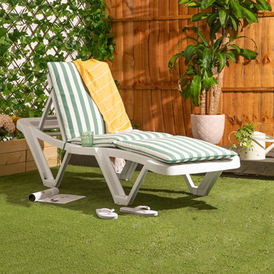188cm Long Reclining Single Chaise with Cushions