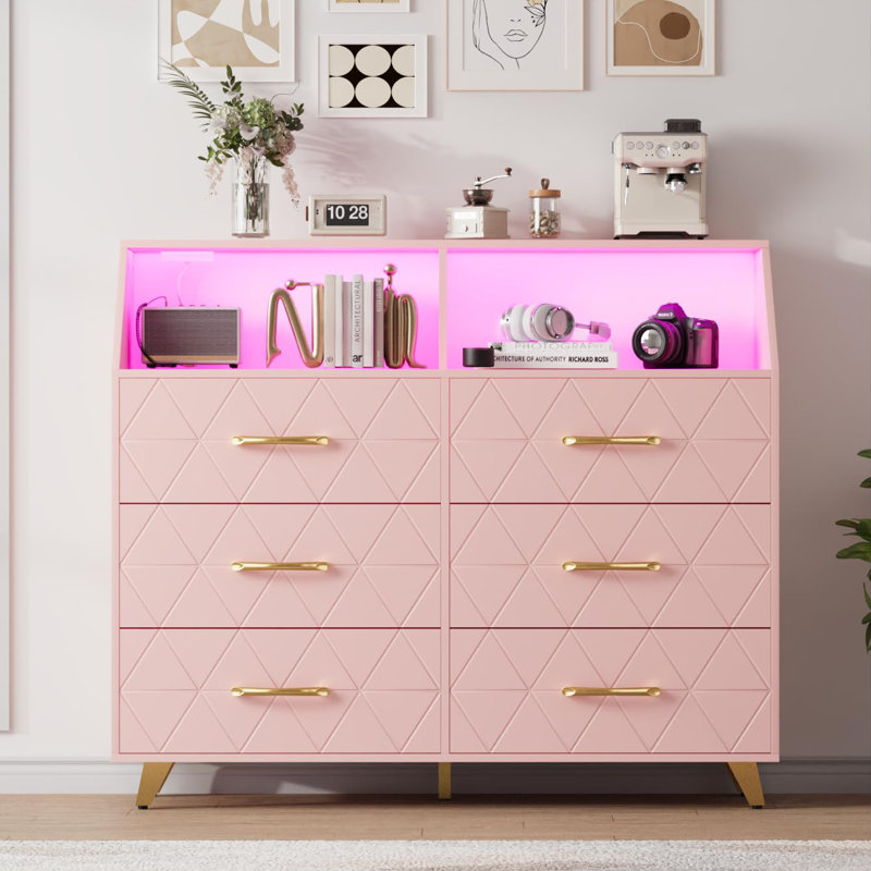 120 cm W Chest of 6 Drawers