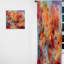 Narbonne - rideau de velours moderne marbré orange - Dreamscape III - obscurcissant - 1 panneau-917703107