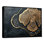 Abstrait glissade en bois sur cristal onyx noir I - forêt, art mural