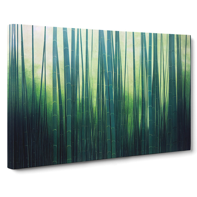 Attractive Bamboo Forest - Wrapped Canvas, 35cm H x 50cm W x 3cm D