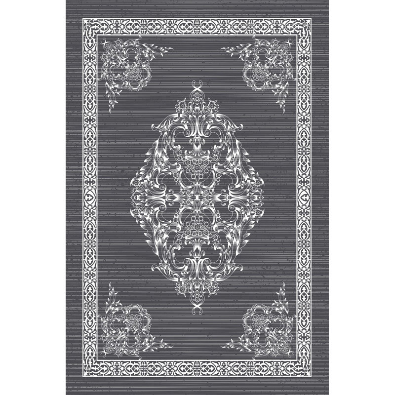 Stylish Hall Carpet (2.6 x 9.8 ft), 100% Polyester, 0.31 in Pile Height | Antibacterial, Non-Slip PVC Underside | 3D Digital Printed Design, Machine Washable, Perfect for Modern Home Décor & High Traffic Areas