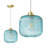 1 - Single Pendant Light With Stained Glass Shade-1003373190