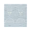 Tapis bleu / ivoire tissé à la main Altis-2140665418