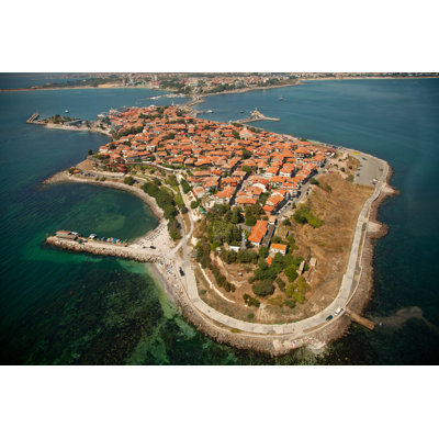 Old Nessebar, Aerial View by Elisanth_ - Wrapped Canvas Print