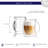 JoyJolt Caleo Double Wall Latte Glasses, 13.5oz.
