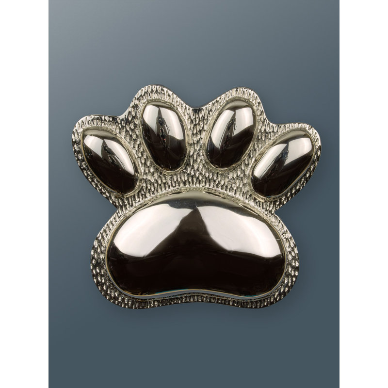 Nickel Paw Door Knocker, Nickel