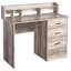 Bureau d'ordinateur avec rangement à 3 tiroirs et classeur, bureau personnel pour petits espaces-610165074