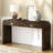 Faelina 60" Wood Console Table with Drawers– Handcrafted Elegance with Sleek Curves-1128864717-1126462363