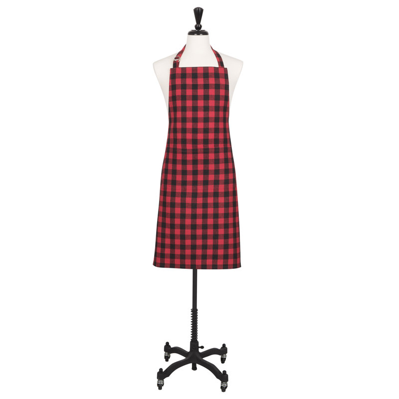 Tablier, Rouge / Noir