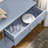 Wooden 5-Drawer Storage Cabinet With Leather Handles: Multifunctional Modern Cabinet For Home And Office-613220224