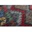Tapis vert / gris anthracite en laine tissé à la main de style tribal / géométrique / tissé à la main 8 pi 2 po x 9 pi 8 po Cedorah