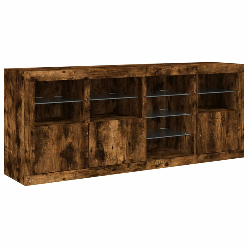 Azarea 164 cm W Sideboard, Smoked Oak