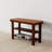 Solid Pine Wood Entryway Shoe Rack Bench, Espresso