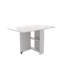 Fully Unfolded 51.18 Inches White Foldable Table, Suitable For Small Family Table Or Display Table Convenient, Home Simple Long Table, Simple And Lightweight