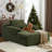 Velvet Oversized Chaise Lounge Sleeper Sofa-429145835
