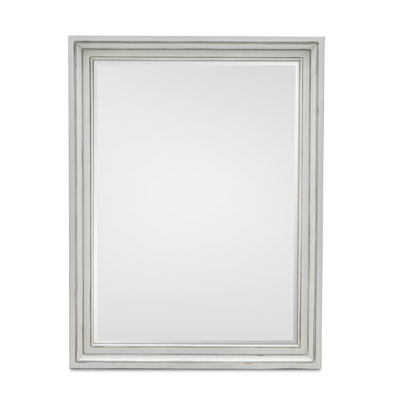 Kolya - Rectangular Beveled Dresser Mirror - Blanc Finish
