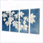 «White Frosted Leaves Brances II» - ensemble de décorations murales traditionnelles-400433050-400433046