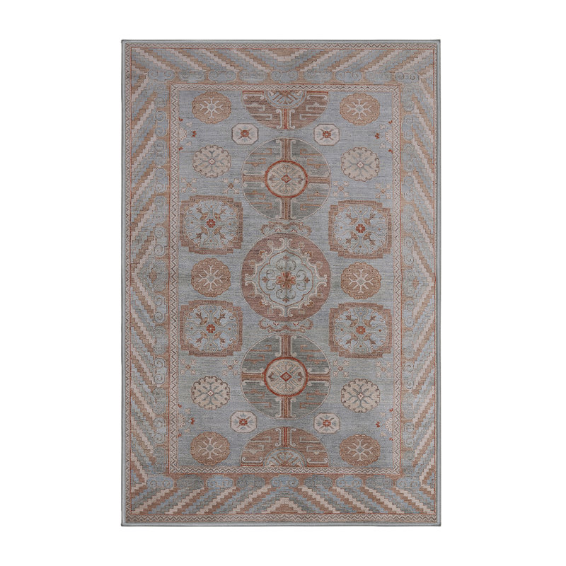 Tapis oriental bleu / rouge, Rectangle 6 pi x 9 pi
