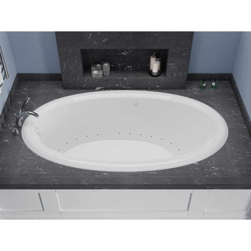 Martinique 60'' x 36'' Air Acrylic Bathtub, Right