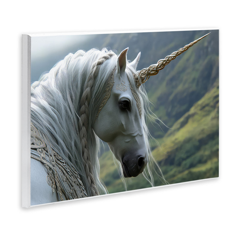 Plaque murale Celtic Unicorn, H 13 po x l 19 po