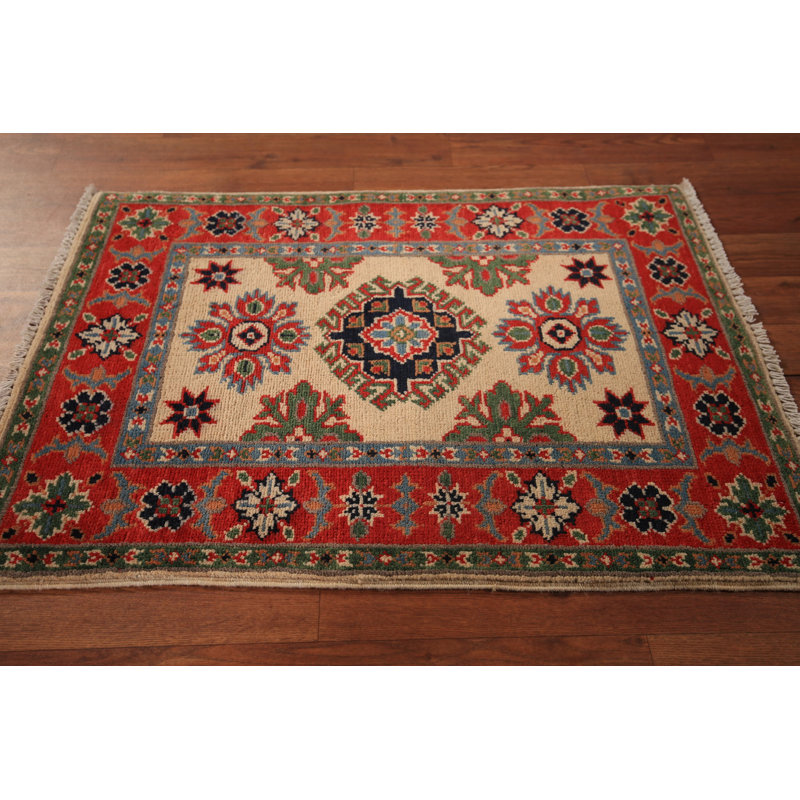 Tapis oriental géométrique Kazak 2x3