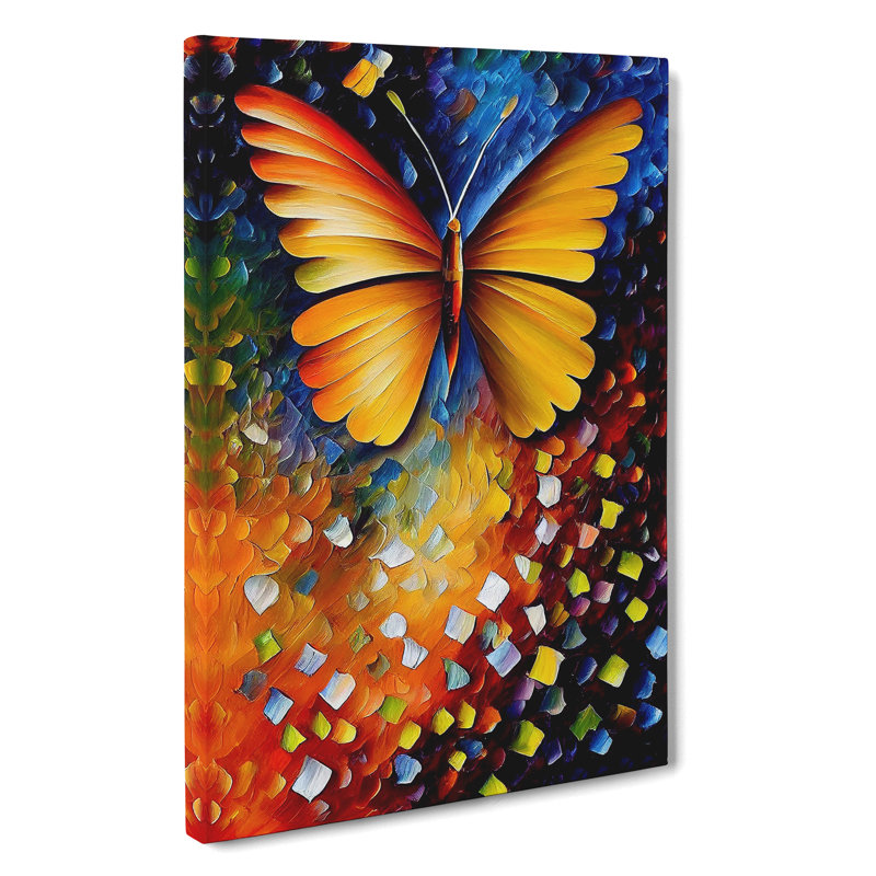 Solo Butterfly No.2 - Wrapped Canvas, 50cm H x 35cm W x 3cm D