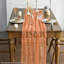 6 chemin de table en gaze or orange 6 pièces 120 pouces 10pi
