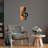 Stylish Decorative Wooden Wall Accessory, Walnut & Black, 11.8 x 19.7 inches | 50% Real Wood, 50% Metal, Thickness: 1.2 inches | Unique Color Variations for a Modern Touch in Any Room, Perfect for Home Decor