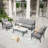 Asfand 5-7- Person Patio Conversation Set with Optional Ottoman-101302749-101628598