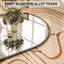 Arched Aluminum Alloy Framed Full Length Mirror with Stand Large Wall Mirror-1888288186-1888288165