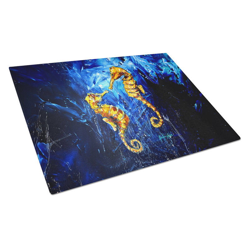 Planche à découper en verre Seahorse