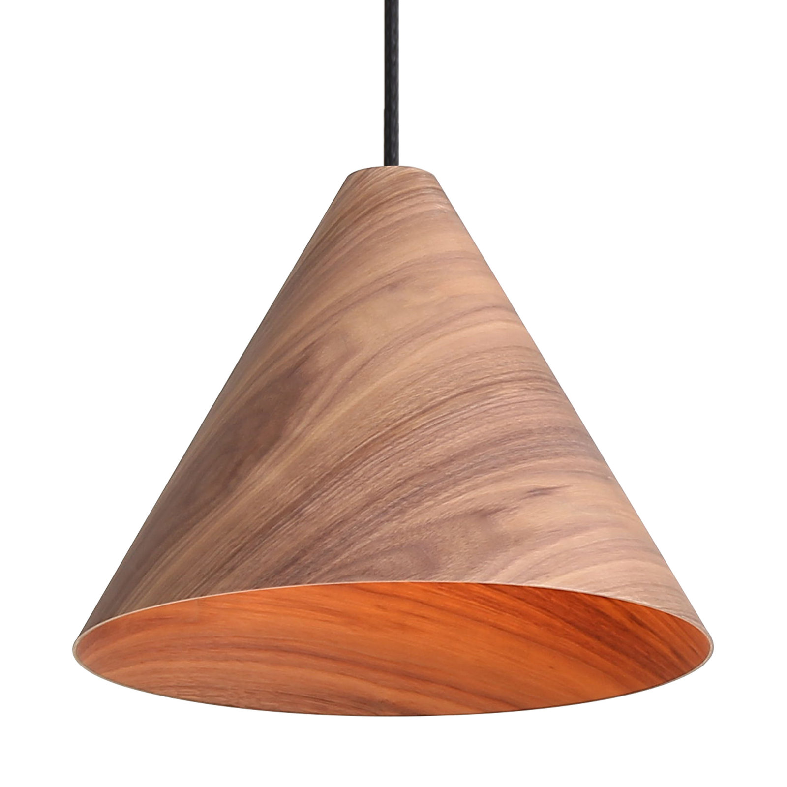 Dimmable Single Light Pendant, Brown
