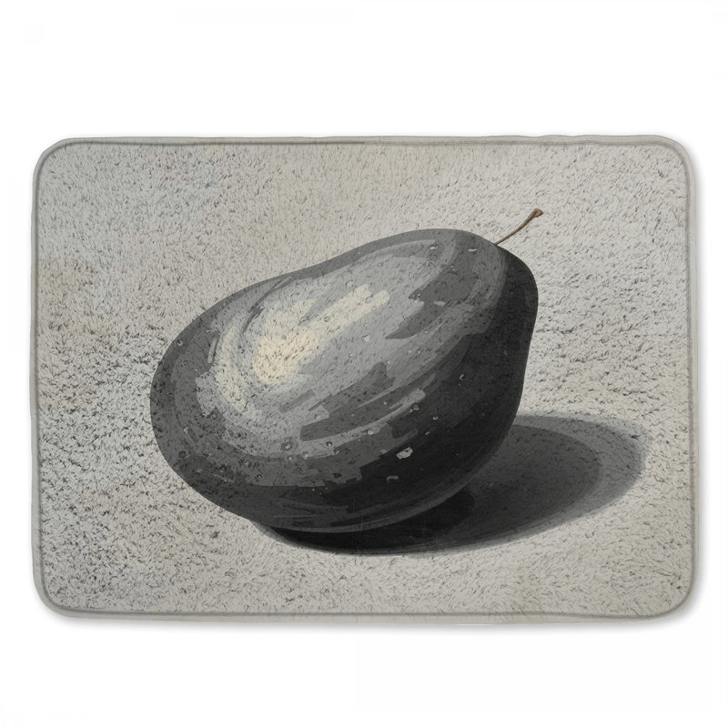 Tapis de bain monochrome, L 24 po x L 17 po