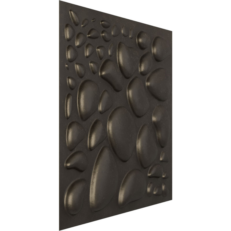 Panneau mural décoratif Shale EnduraWall 3D, Acier patiné métallique vieilli universel