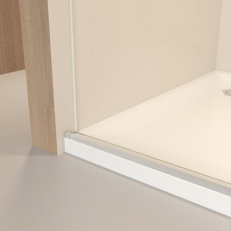 Porte de douche coulissante sans cadre 44-48 "x 76" H