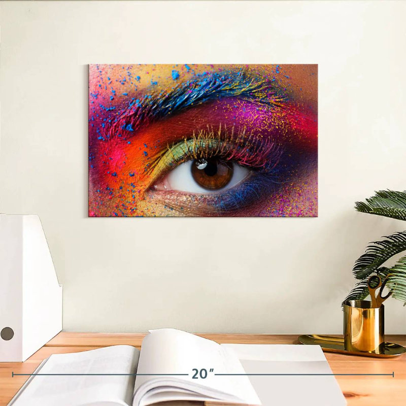 Shuttleworth Rainbow Eye Makeup, 8" H x 12" W