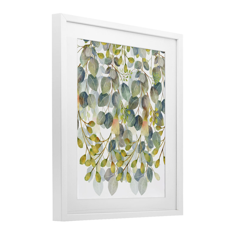 «Hanging Layered Botanicals», reproduction encadrée sous verre, conception de Marcus Prime, H 16 po x l 13 po