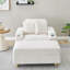 Canapé simple confortable avec coussins, repose-pieds et espaces de rangement, idéal pour la détente et l'organisation dans n'importe quelle pièce-896501720