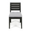 Chaise de salle à manger d'extérieur sans accoudoirs avec coussins (ensemble de 2)-1700831160