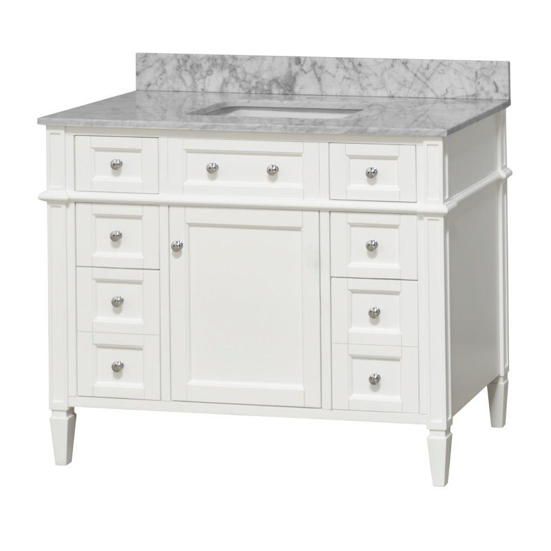 Ensemble de meuble-lavabo simple 42 po Lakeland, Blanc