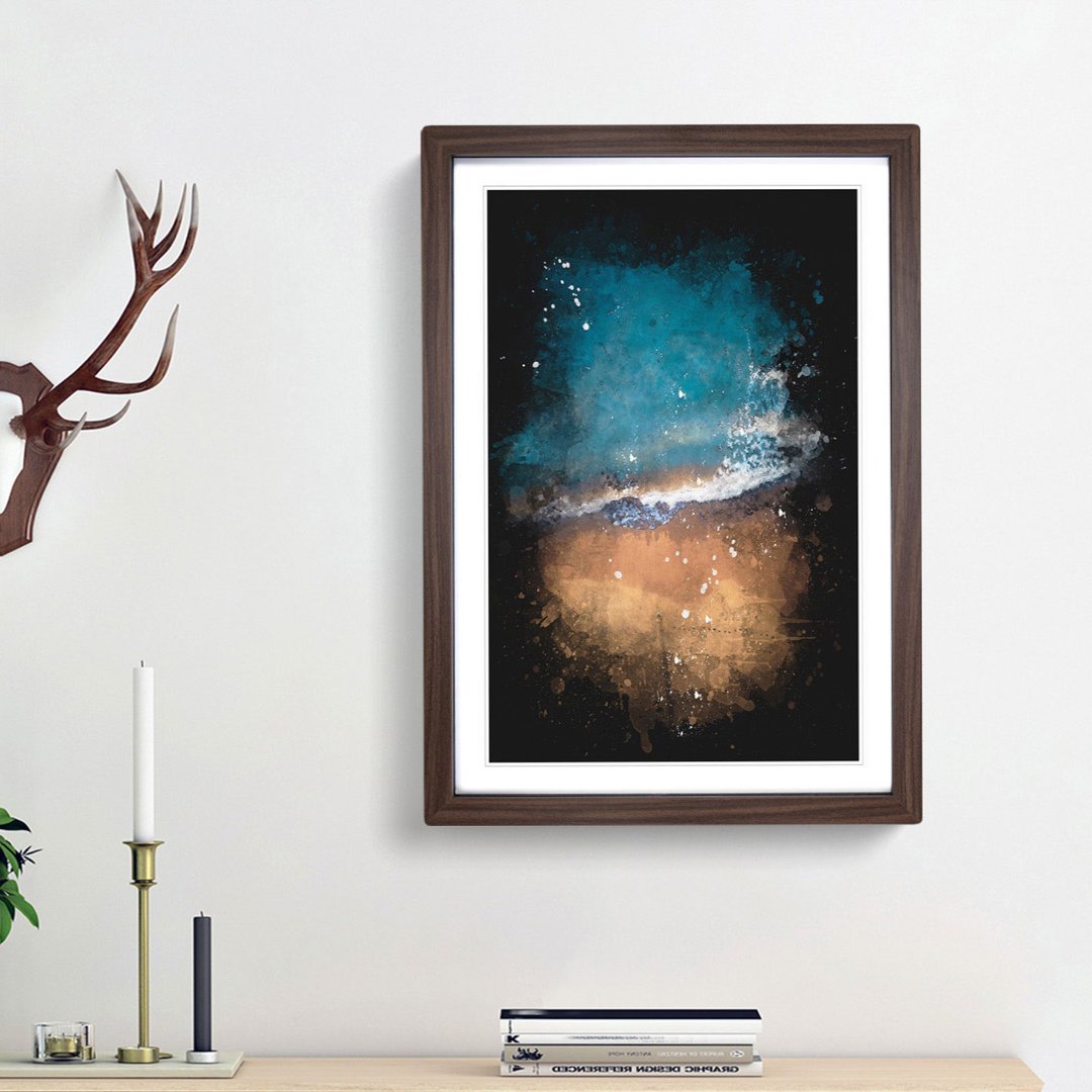 Alone upon the Beach - Framed Print