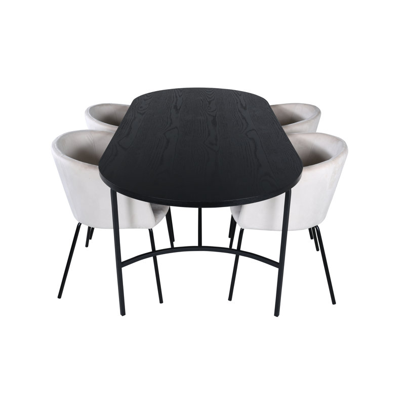 Skate 4 - Person Dining Set, Grey