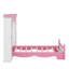 Lit plateforme en bois de style château avec tablette de rangement, lit simple Dreamy-1541052749