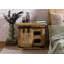 Railway 50cm W Solid Wood Bedside Table-106669835