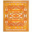 Energetic Yellow/Saffron Ground & Special Geometric Design Antique Moroccan Rug
