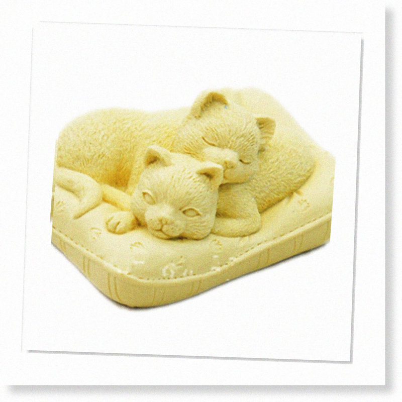 Handmade Silicone Cat-Shaped Soap Mold