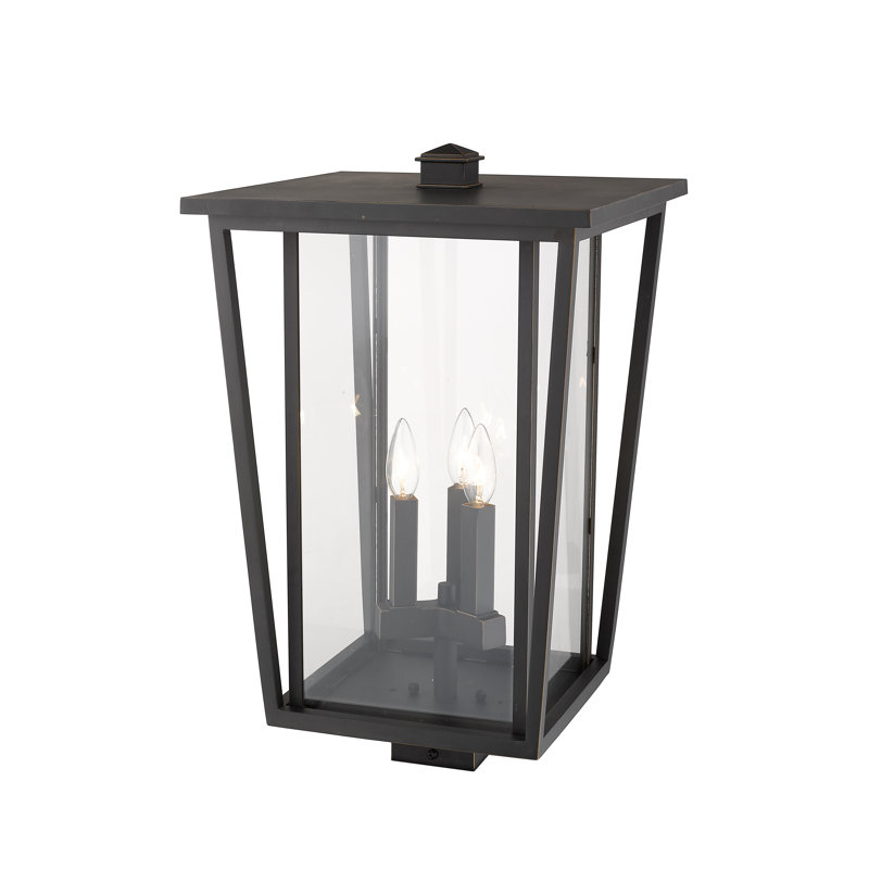 Luminaire suspendu à 3 lumières Amreet, Bronze huilé