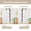  Pas de panneaux d'assemblage, double porte de grange pliante double en bois manufacturé blanc avec portes de placard avec quincaillerie-98430395-124910213